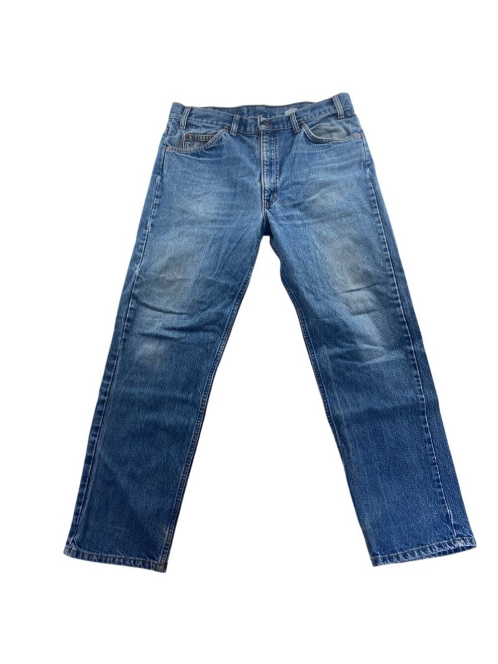 Levis Mens 505 Jeans Size 36x30 Regular Fit Bue Denim Relaxed Straight Leg